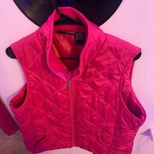 Bright pink vest
